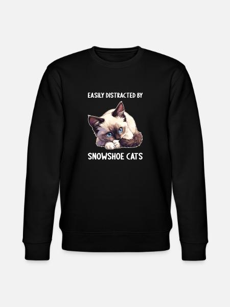 Snowshoe Kitten Snowshoe Cat - Stanley/Stella CHANGER Unisex Organic Sweatshirt - black