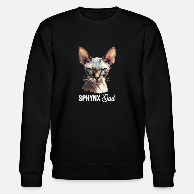 Chaton Sphynx Chat Sphynx - Sweat bio CHANGER Stanley/Stella Unisexe - noir