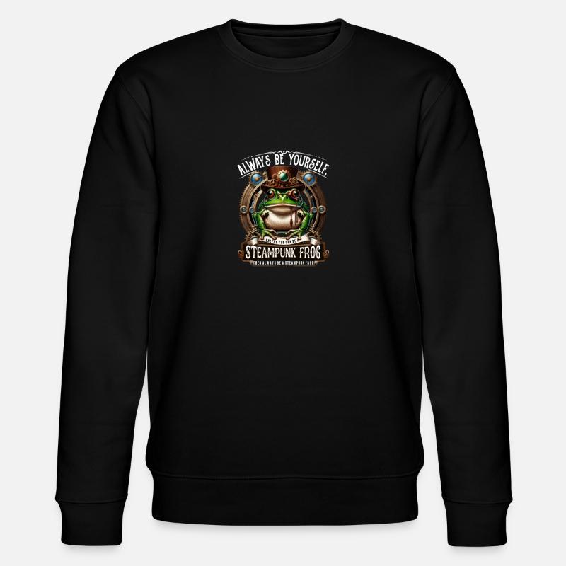 Crapaud en costume steampunk - Sweat bio CHANGER Stanley/Stella Unisexe - noir