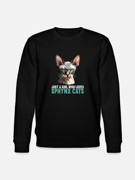 Sphynx Kitten Sphynx Cat - Stanley/Stella CHANGER Unisex Organic Sweatshirt - black