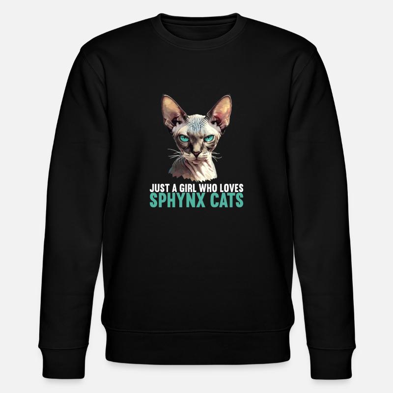 Chaton Sphynx Chat Sphynx - Sweat bio CHANGER Stanley/Stella Unisexe - noir