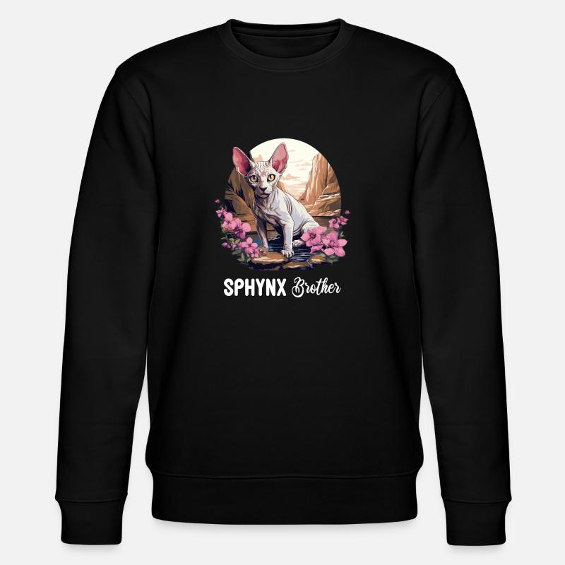 Sphynx Chaton Sphynx Chat - Sweat bio CHANGER Stanley/Stella Unisexe - noir