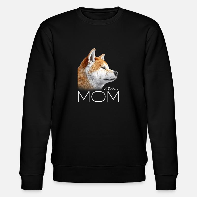 Akita Mama - Stanley/Stella Unisex Bio-Sweatshirt CHANGER  - Schwarz