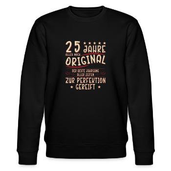 25 Geburtstag 25 Jahre Mann 25 jahre legende 25 - Stanley/Stella Unisex Bio-Sweatshirt CHANGER  - Schwarz - Vorne - Nik (191cm) & Marisol (170cm)