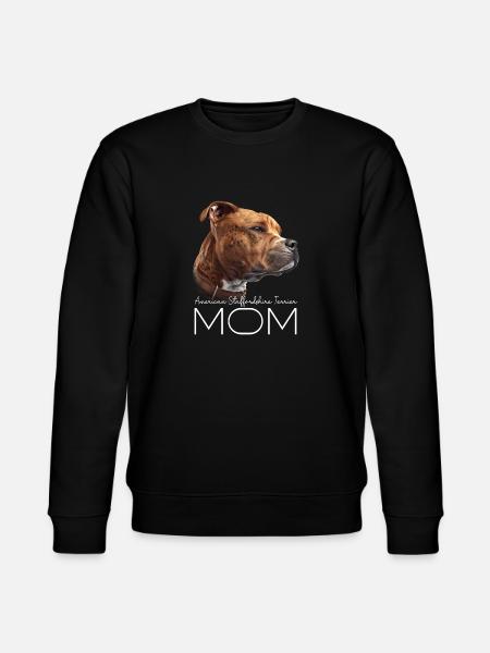American Staffordshire Terrier Mamma - Ekologisk sweatshirt CHANGER unisex från Stanley/Stella - svart