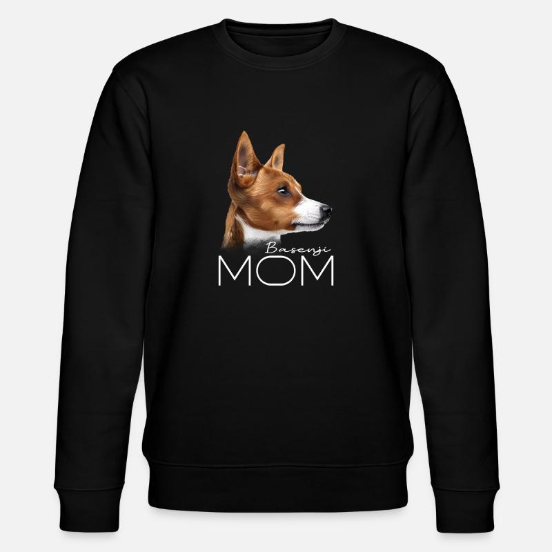 Basenji Mom - Stanley/Stella CHANGER Unisex Organic Sweatshirt - black