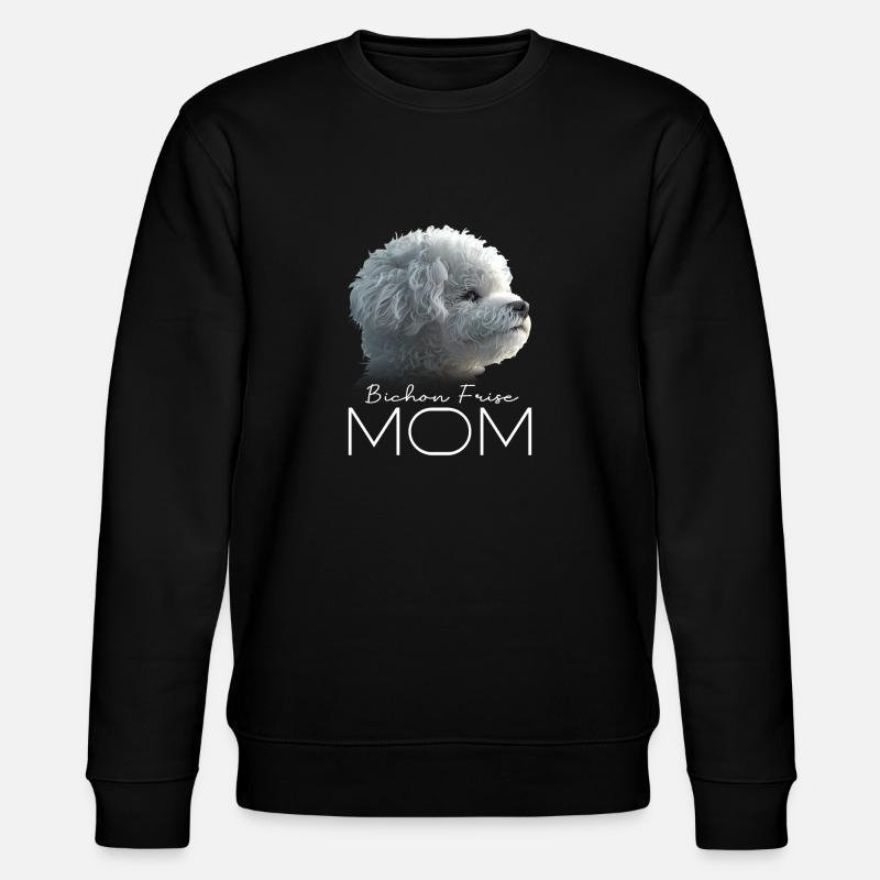 Bichon Frise Mom - Stanley/Stella CHANGER Unisex Organic Sweatshirt - black
