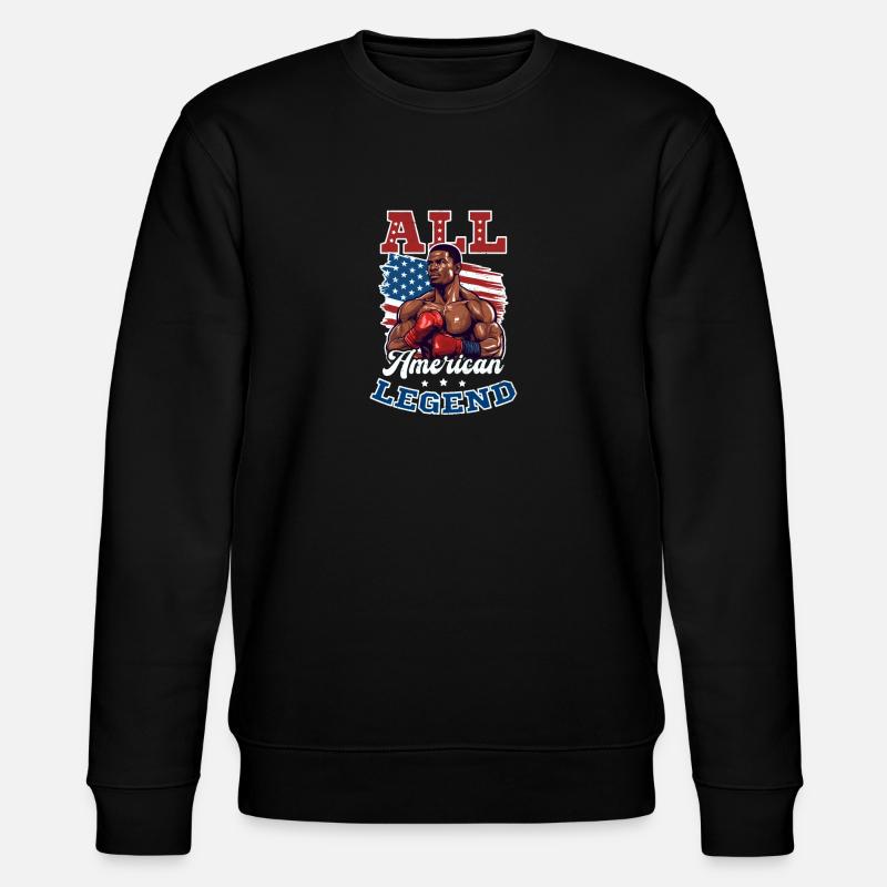 Boxing All American Legend - Stanley/Stella CHANGER Unisex Organic Sweatshirt - black