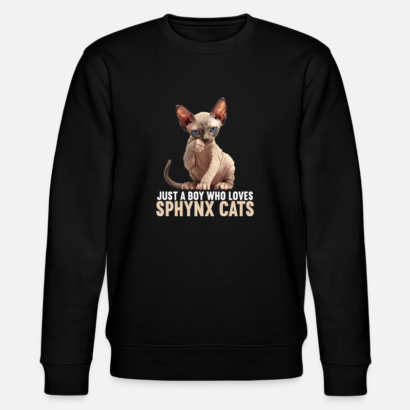 Sphynx Kätzchen Sphynx Katze - Stanley/Stella Unisex Bio-Sweatshirt CHANGER - Schwarz