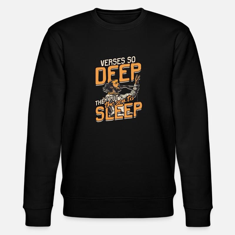 Poetry Slam - Stanley/Stella Unisex Bio-Sweatshirt CHANGER  - Schwarz