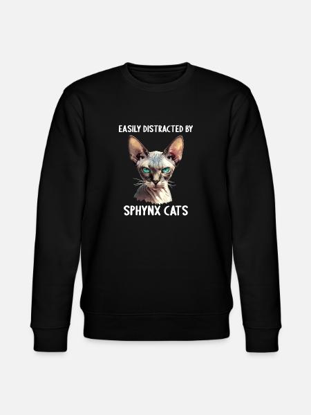 Sphynx Kitten Sphynx Cat - Stanley/Stella CHANGER Unisex Organic Sweatshirt - black