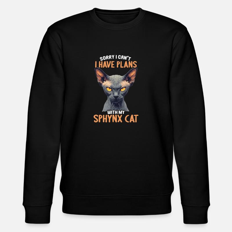 Chaton Sphynx Chat Sphynx - Sweat bio CHANGER Stanley/Stella Unisexe - noir