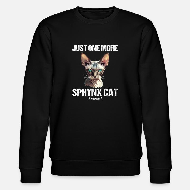 Sphynx Kätzchen Sphynx Katze - Stanley/Stella Unisex Bio-Sweatshirt CHANGER  - Schwarz