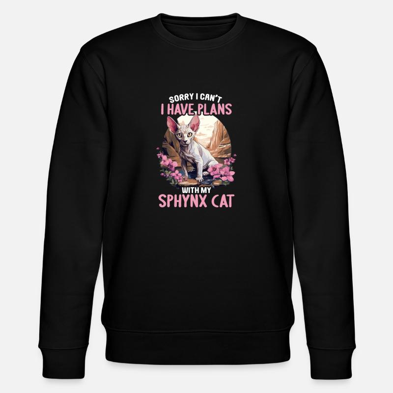 Sphynx Kitten Sphynx Cat - Stanley/Stella CHANGER Unisex Organic Sweatshirt - black