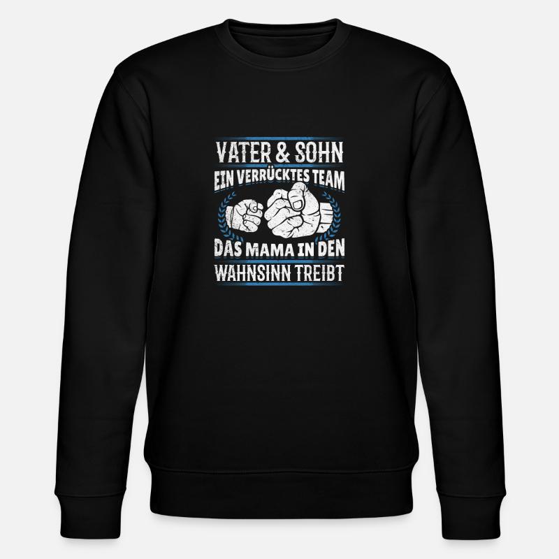 Father & Son Strong & Hilarious Together - Stanley/Stella CHANGER Unisex Organic Sweatshirt - black