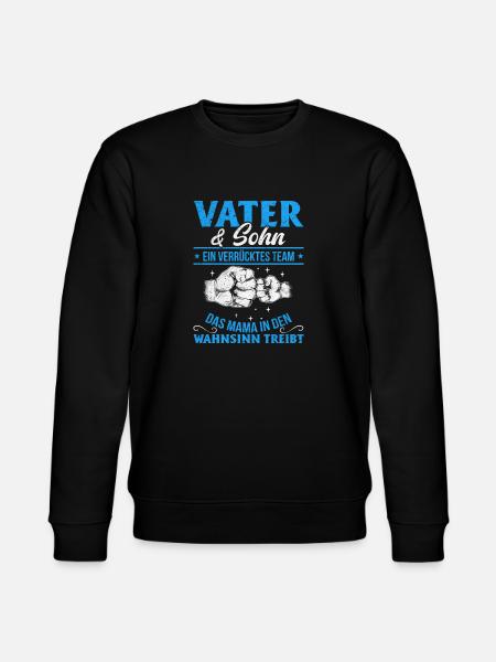Father & Son Strong & Hilarious Together - Stanley/Stella CHANGER Unisex Organic Sweatshirt - black