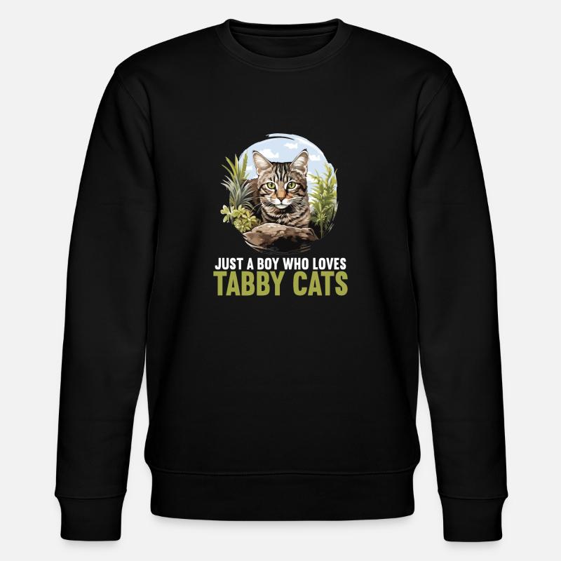 Tabby Kitten Tabby Cat - Stanley/Stella CHANGER Unisex Organic Sweatshirt - black