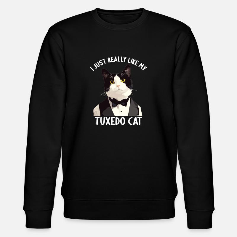 Tuxedo Chaton Tuxedo Cat - Sweat bio CHANGER Stanley/Stella Unisexe - noir