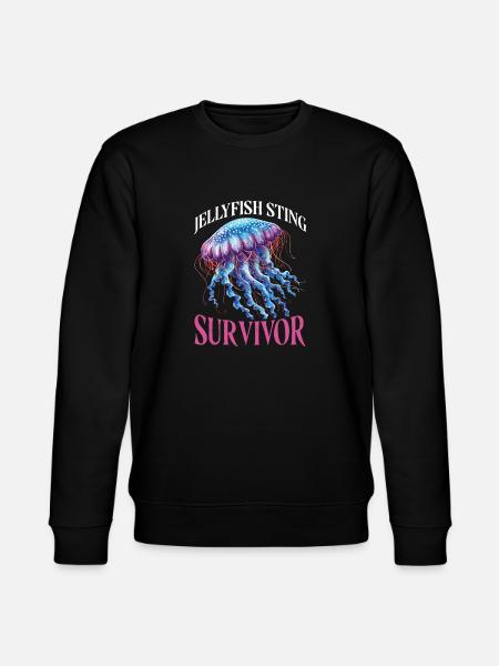 Jellyfish Sting Survivor 21 - Stanley/Stella CHANGER Unisex Organic Sweatshirt - black