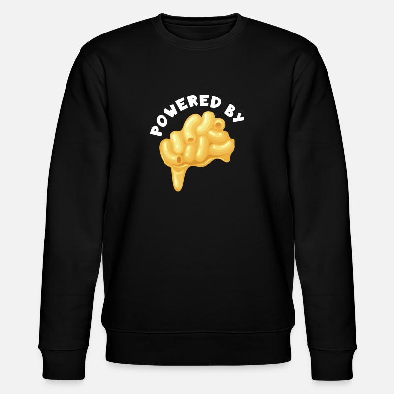 Angetrieben von Mac & Cheese - Stanley/Stella Unisex Bio-Sweatshirt CHANGER - Schwarz
