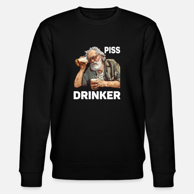 Piss Drinker 46 - Stanley/Stella CHANGER Unisex Organic Sweatshirt - black