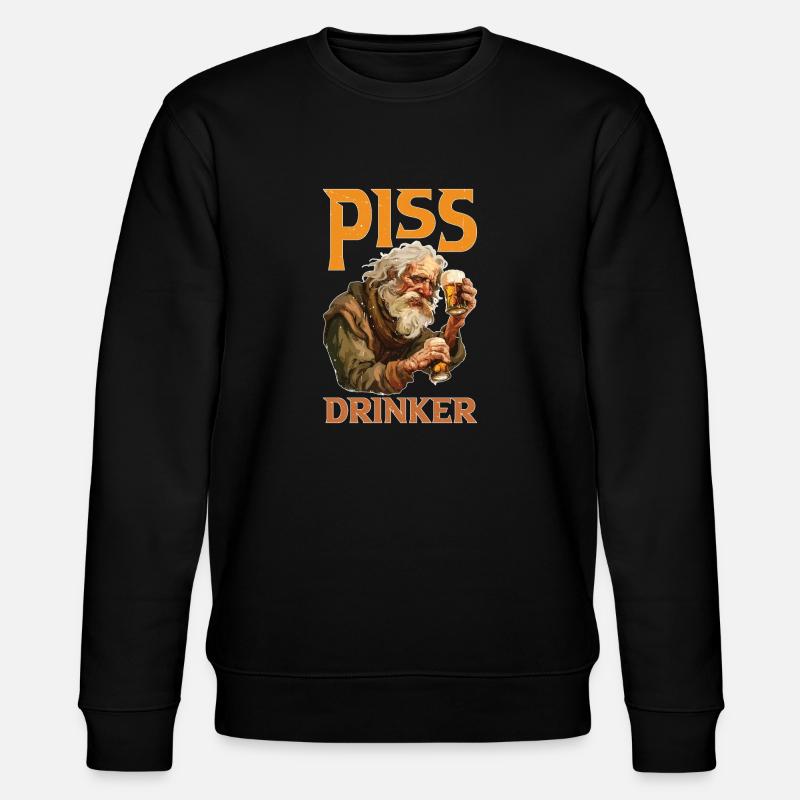 Piss Drinker 45 - Stanley/Stella CHANGER Unisex Organic Sweatshirt - black