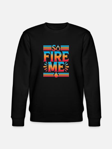 So Fire Me 16 - Stanley/Stella Unisex Bio-Sweatshirt CHANGER - Schwarz