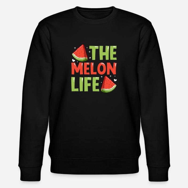 Melon Gift - Stanley/Stella Unisex Bio-Sweatshirt CHANGER  - Schwarz