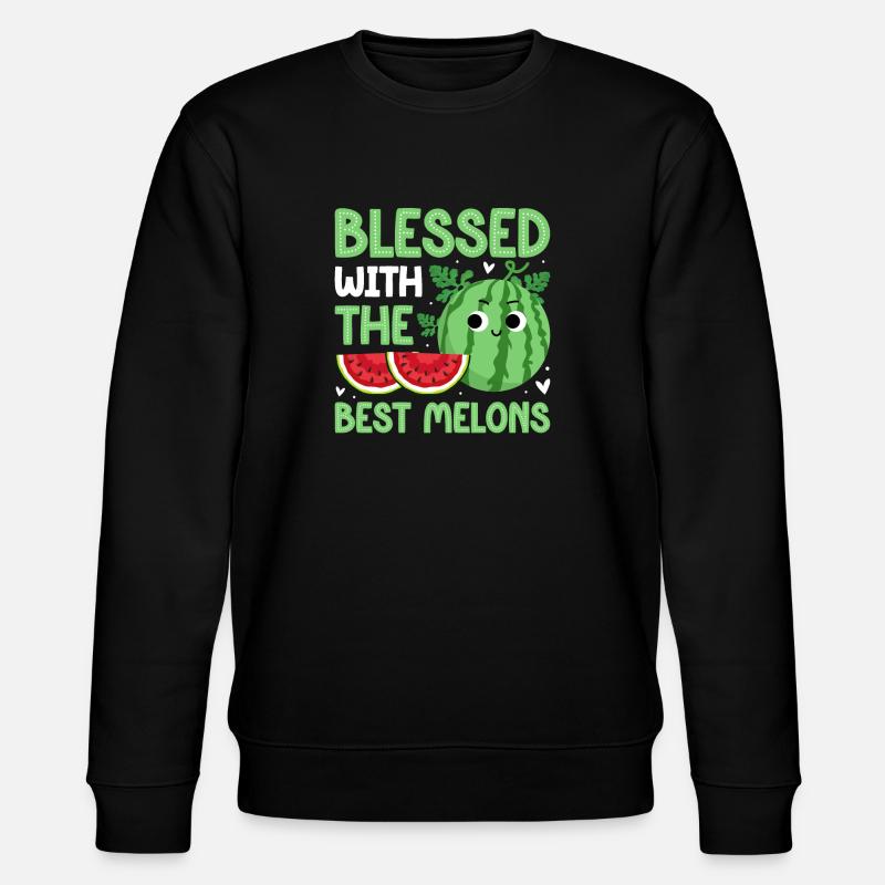 Melon Gift - Stanley/Stella Unisex Bio-Sweatshirt CHANGER  - Schwarz