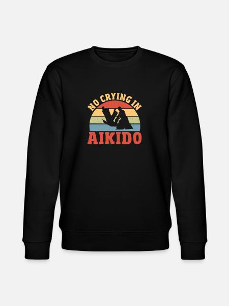 Aikido Martial Arts Gift - Stanley/Stella CHANGER Unisex Organic Sweatshirt - black