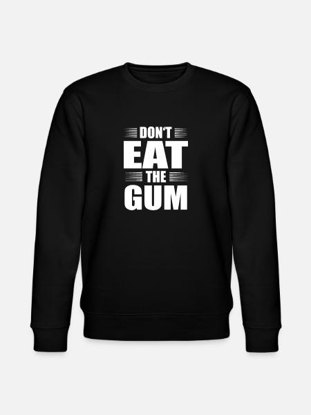 Funny Bubblegum Gift - Stanley/Stella CHANGER Unisex Organic Sweatshirt - black