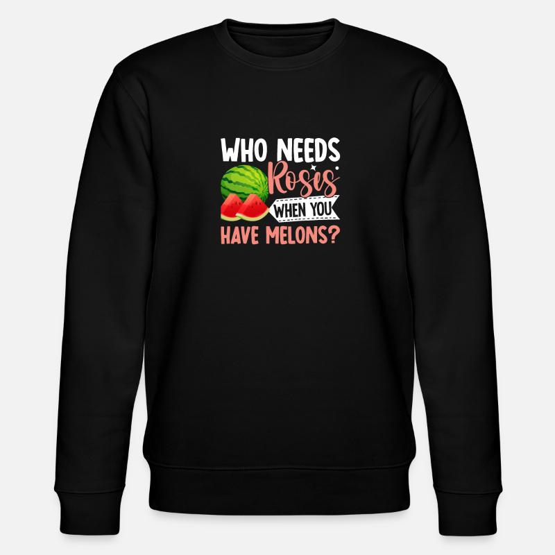 Melon Gift - Stanley/Stella Unisex Bio-Sweatshirt CHANGER  - Schwarz