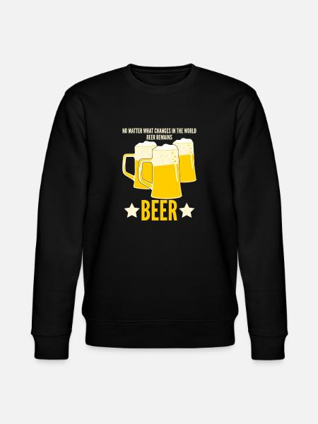 Beer Remains Beer - Stanley/Stella CHANGER Unisex Organic Sweatshirt - black