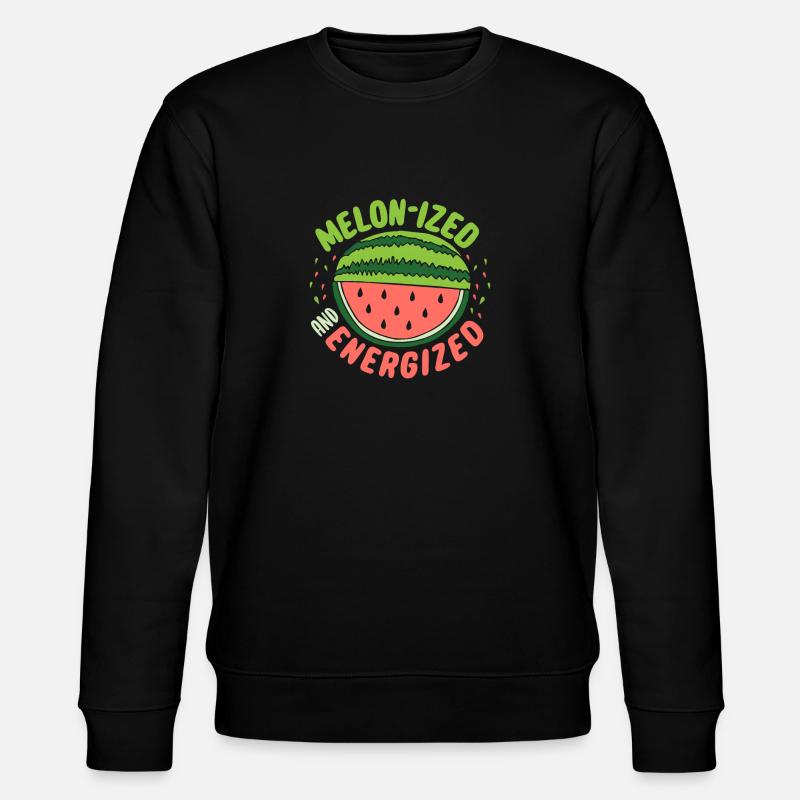 Melon Gift - Stanley/Stella Unisex Bio-Sweatshirt CHANGER  - Schwarz