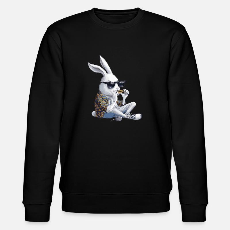 Harmonica Playing Gift - Stanley/Stella CHANGER Unisex Organic Sweatshirt - black