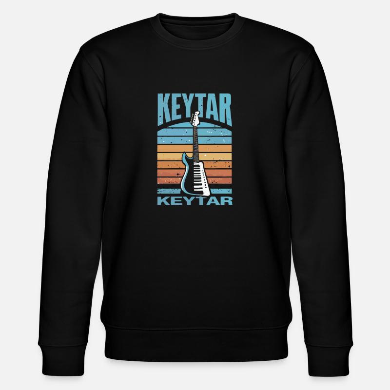 Keytar Keyboard Geschenk - Stanley/Stella Unisex Bio-Sweatshirt CHANGER  - Schwarz