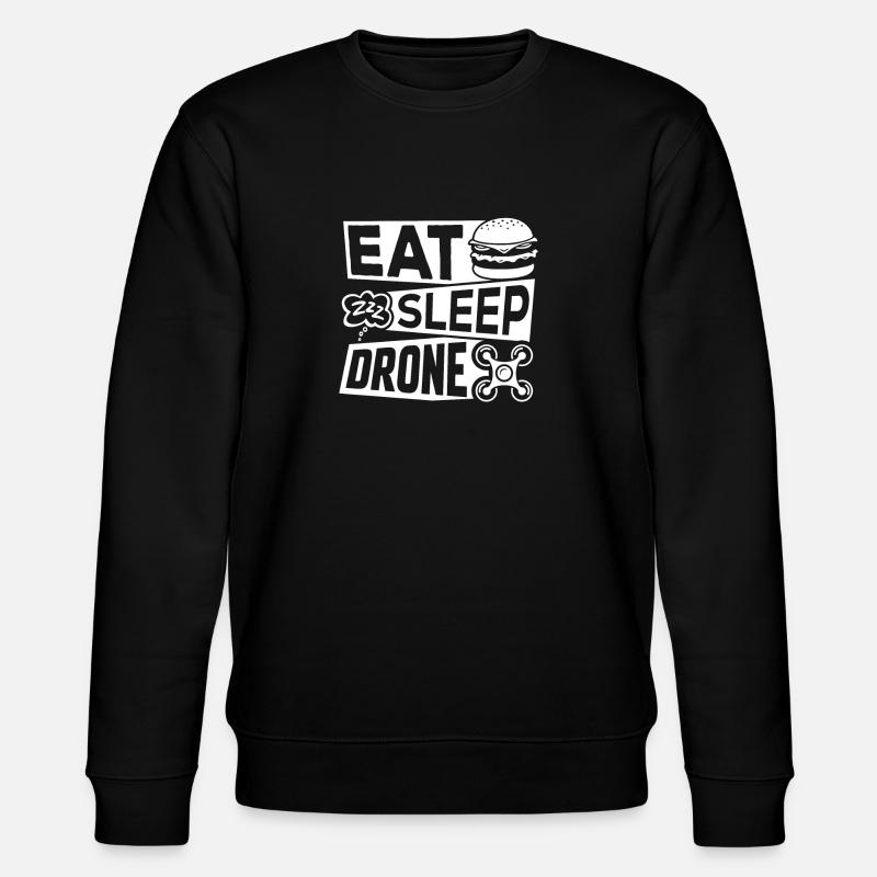 Manger Sommeil Drone - Sweat bio CHANGER Stanley/Stella Unisexe - noir
