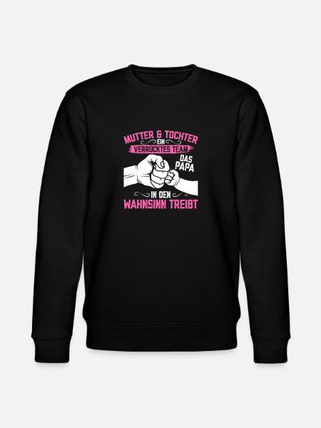 Mutter & Tochter Zusammen unschlagbar - Stanley/Stella Unisex Bio-Sweatshirt CHANGER  - Schwarz