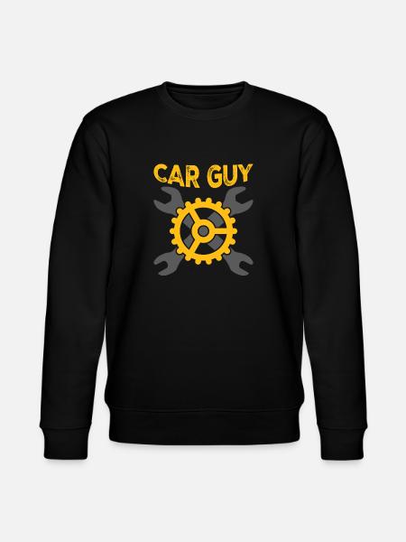 Car Guy Engine Mechanic Combustion - Stanley/Stella CHANGER Unisex Organic Sweatshirt - black