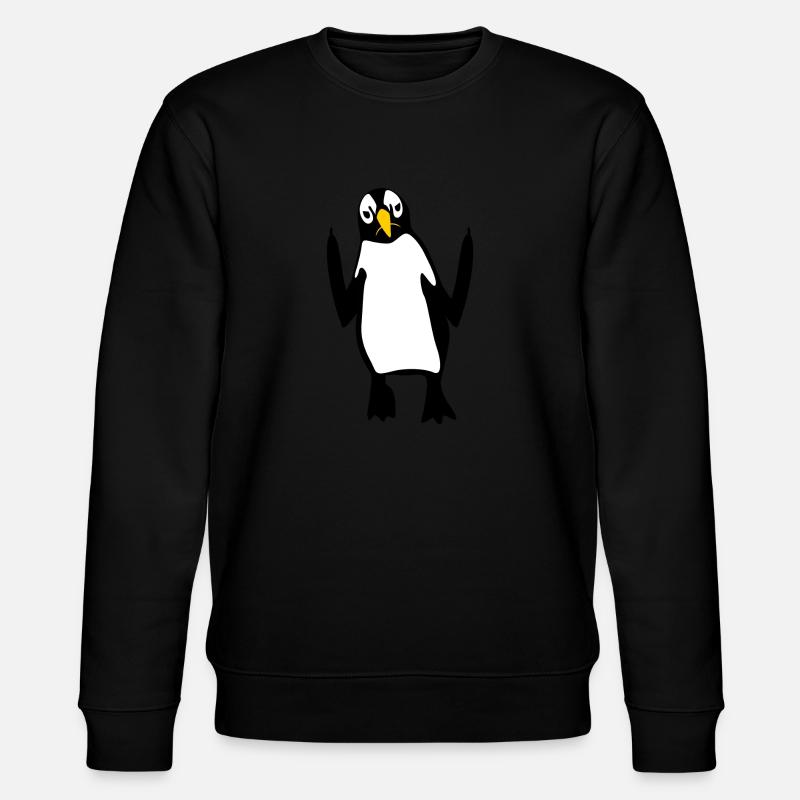Pingouins Doigt d’honneur Pingouin - Sweat bio CHANGER Stanley/Stella Unisexe - noir