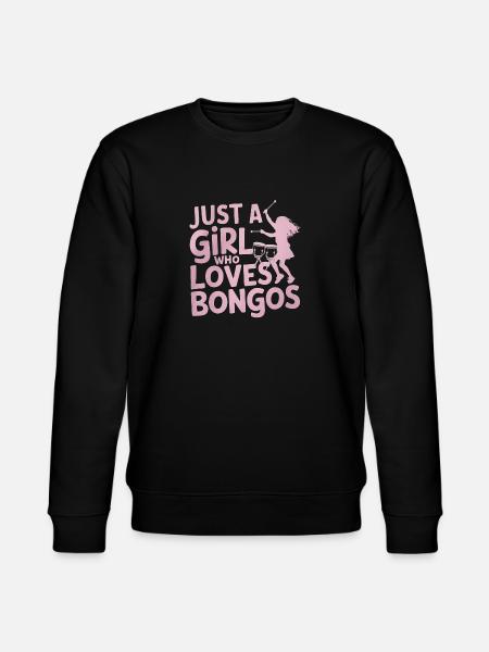 Bongo Music Gift - Stanley/Stella CHANGER Unisex Organic Sweatshirt - black
