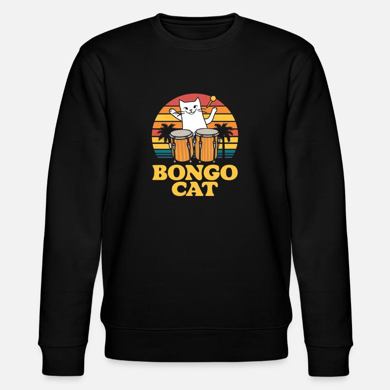 Bongo Music Gift - Stanley/Stella CHANGER Unisex Organic Sweatshirt - black