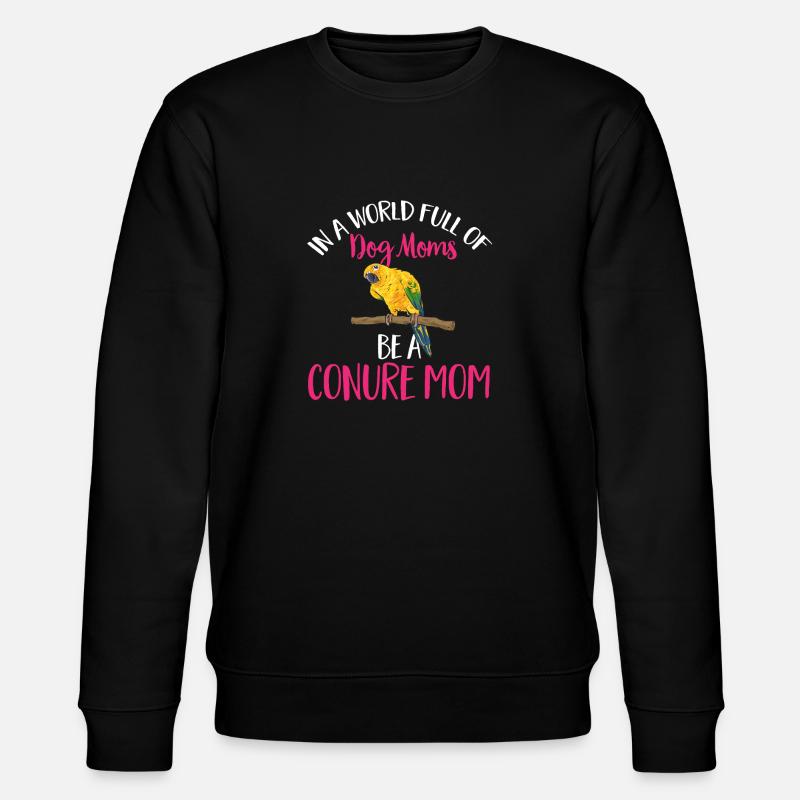 Parakeet, Parrot, Parakeet, Bird - Stanley/Stella CHANGER Unisex Organic Sweatshirt - black