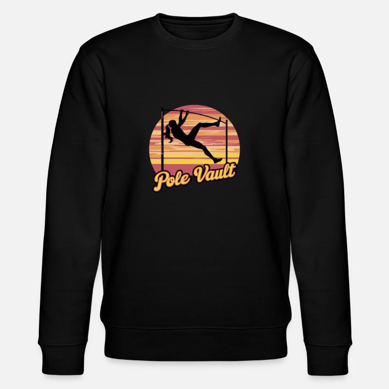 Pole Vaulter Gift - Stanley/Stella CHANGER Unisex Organic Sweatshirt - black