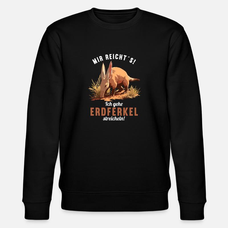 Erdferkeln Erdferkel - Stanley/Stella Unisex Bio-Sweatshirt CHANGER  - Schwarz