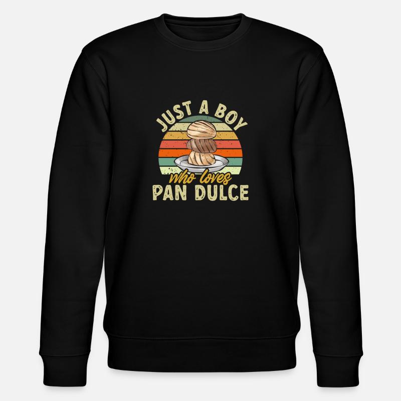 Concha Hispanic Mexican Pan Dulce - Stanley/Stella CHANGER Unisex Organic Sweatshirt - black