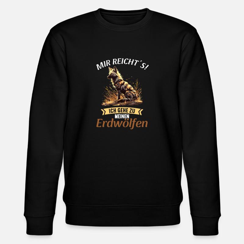 Erdwölfe Erdwolf - Stanley/Stella Unisex Bio-Sweatshirt CHANGER  - Schwarz