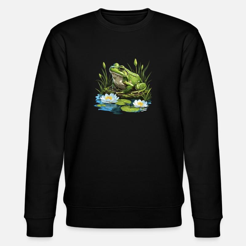 Grenouille-taureau Grenouille-taureau - Sweat bio CHANGER Stanley/Stella Unisexe - noir