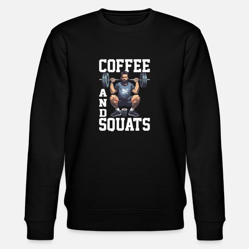 Coffee And Squats 15 - Stanley/Stella Unisex Bio-Sweatshirt CHANGER - Schwarz