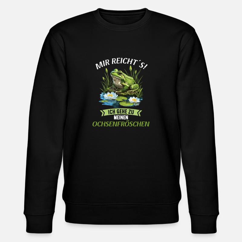 Ochsenfrösche Ochsenfrosch - Stanley/Stella Unisex Bio-Sweatshirt CHANGER  - Schwarz